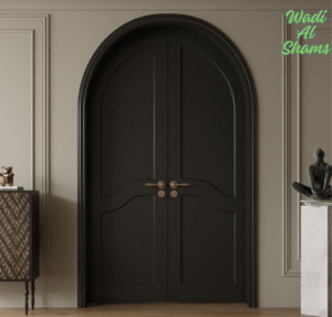 Bi-parting wooden door Wadi Alshams Interior Design Company in UAE
